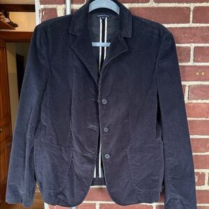 Lands' End Navy Blue Corduroy Jacket